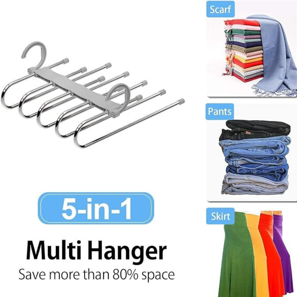 5-in-1 Multi Hanger – The Ultimate Closet Hack!